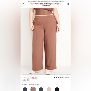 Old Navy Power Soft Wide Leg Trouser